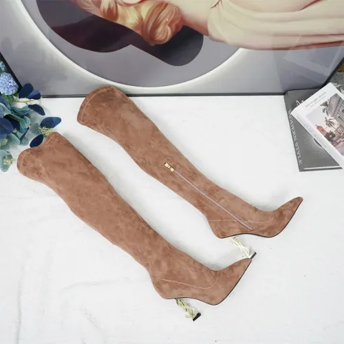 Cheap Yves Saint Laurent YSL Boots For Women #1392751 Replica Wholesale [$132.00 USD] [ITEM#1392751] on Replica Yves Saint Laurent YSL Boots