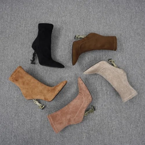 Cheap Yves Saint Laurent YSL Boots For Women #1392763 Replica Wholesale [$118.00 USD] [ITEM#1392763] on Replica Yves Saint Laurent YSL Boots