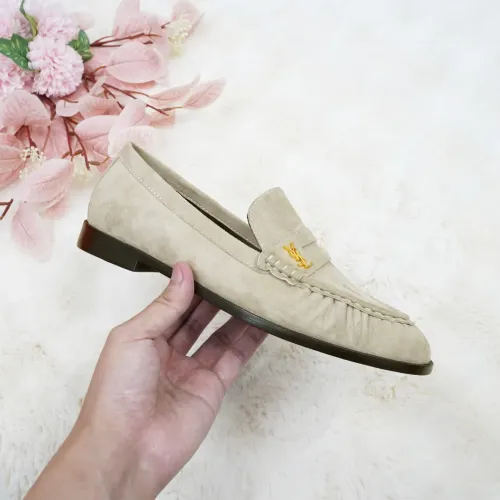Cheap Yves Saint Laurent YSL Leather Shoes For Women #1392788 Replica Wholesale [$102.00 USD] [ITEM#1392788] on Replica Yves Saint Laurent YSL Leather Shoes