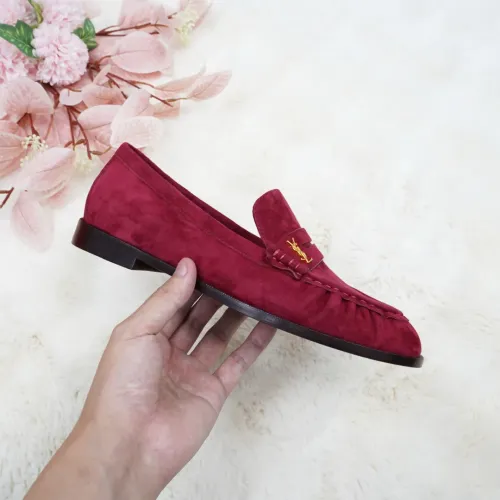 Cheap Yves Saint Laurent YSL Leather Shoes For Women #1392791 Replica Wholesale [$102.00 USD] [ITEM#1392791] on Replica Yves Saint Laurent YSL Leather Shoes