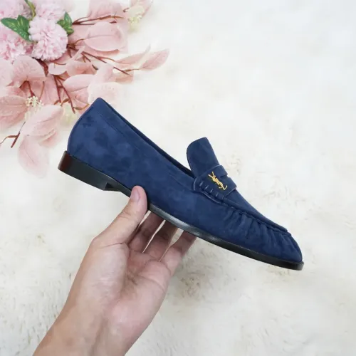 Cheap Yves Saint Laurent YSL Leather Shoes For Women #1392793 Replica Wholesale [$102.00 USD] [ITEM#1392793] on Replica Yves Saint Laurent YSL Leather Shoes