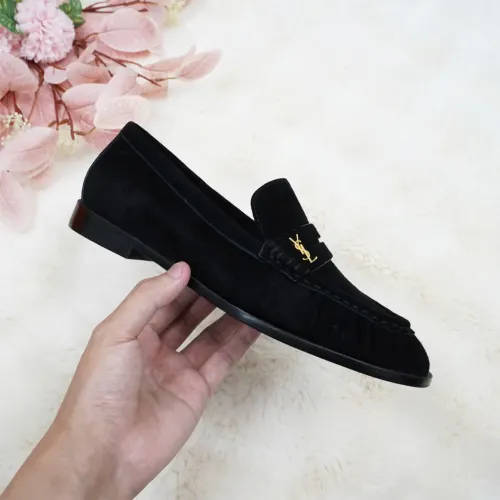 Cheap Yves Saint Laurent YSL Leather Shoes For Women #1392794 Replica Wholesale [$102.00 USD] [ITEM#1392794] on Replica Yves Saint Laurent YSL Leather Shoes