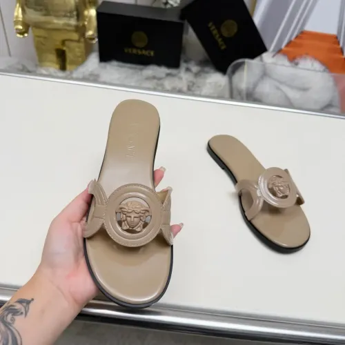 Cheap Versace Slippers For Women #1392804 Replica Wholesale [$82.00 USD] [ITEM#1392804] on Replica Versace Slippers