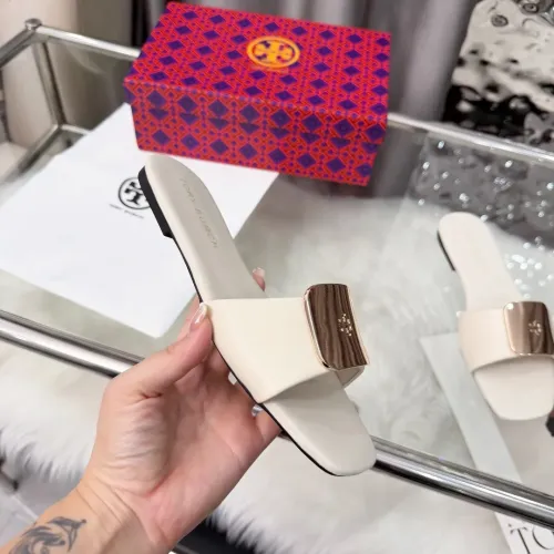 Cheap Tory Burch TB Slippers For Women #1392893 Replica Wholesale [$80.00 USD] [ITEM#1392893] on Replica Tory Burch TB Slippers