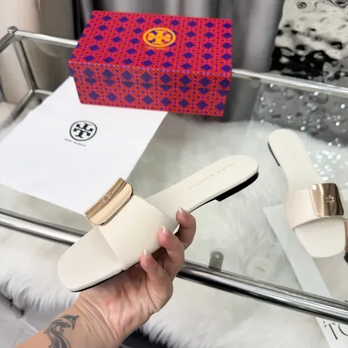 Cheap Tory Burch TB Slippers For Women #1392893 Replica Wholesale [$80.00 USD] [ITEM#1392893] on Replica Tory Burch TB Slippers