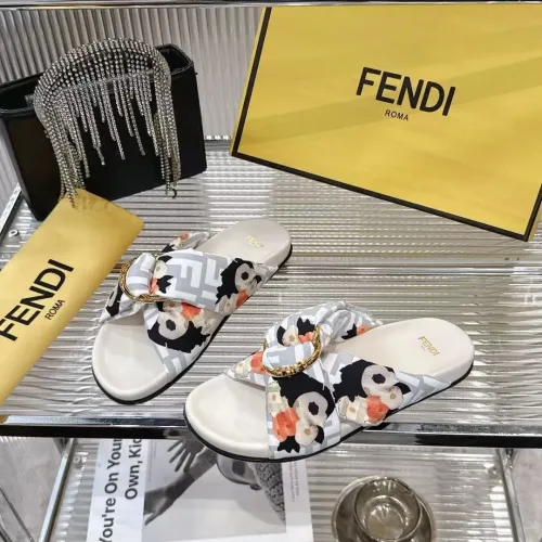 Cheap Fendi Slippers For Women #1392896 Replica Wholesale [$80.00 USD] [ITEM#1392896] on Replica Fendi Slippers