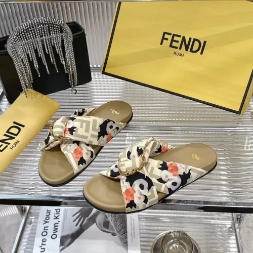 Cheap Fendi Slippers For Women #1392897 Replica Wholesale [$80.00 USD] [ITEM#1392897] on Replica Fendi Slippers