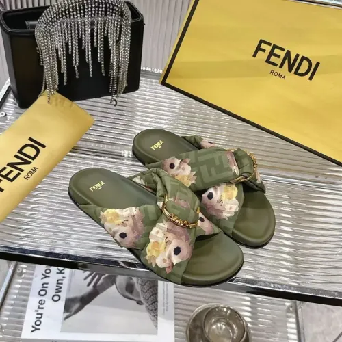 Cheap Fendi Slippers For Women #1392898 Replica Wholesale [$80.00 USD] [ITEM#1392898] on Replica Fendi Slippers
