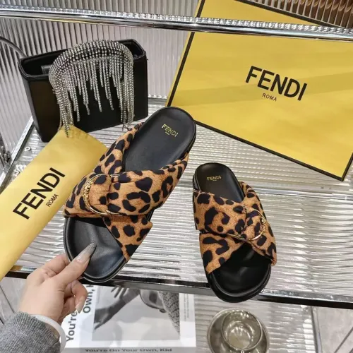 Cheap Fendi Slippers For Women #1392901 Replica Wholesale [$80.00 USD] [ITEM#1392901] on Replica Fendi Slippers
