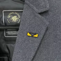 Cheap Fendi Coat Long Sleeved For Men #1381971 Replica Wholesale [$314.05 USD] [ITEM#1381971] on Replica Fendi Coat