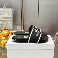 Cheap Dolce &amp; Gabbana D&amp;G Slippers For Men #1382059 Replica Wholesale [$48.00 USD] [ITEM#1382059] on Replica Dolce &amp; Gabbana D&amp;G Slippers