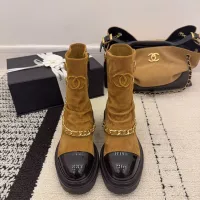 Cheap Chanel Boots For Women #1382310 Replica Wholesale [$145.00 USD] [ITEM#1382310] on Replica Chanel Boots