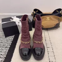 Cheap Chanel Boots For Women #1382311 Replica Wholesale [$145.00 USD] [ITEM#1382311] on Replica Chanel Boots
