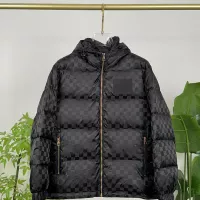 Cheap Louis Vuitton LV Down Feather Coat Long Sleeved For Men #1383472 Replica Wholesale [$195.00 USD] [ITEM#1383472] on Replica Louis Vuitton LV Down Feather Coat