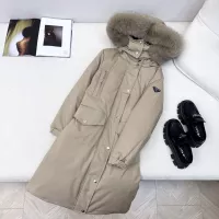Cheap Prada Down Feather Coat Long Sleeved For Women #1383808 Replica Wholesale [$257.85 USD] [ITEM#1383808] on Replica Prada Down Feather Coat