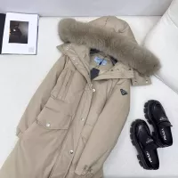 Cheap Prada Down Feather Coat Long Sleeved For Women #1383808 Replica Wholesale [$257.85 USD] [ITEM#1383808] on Replica Prada Down Feather Coat
