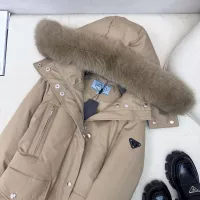 Cheap Prada Down Feather Coat Long Sleeved For Women #1383808 Replica Wholesale [$257.85 USD] [ITEM#1383808] on Replica Prada Down Feather Coat
