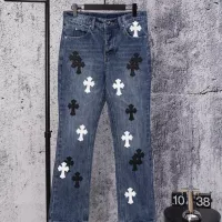 Cheap Chrome Hearts Jeans For Men #1384173 Replica Wholesale [$64.00 USD] [ITEM#1384173] on Replica Chrome Hearts Jeans