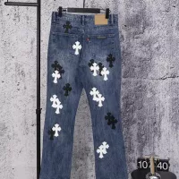 Cheap Chrome Hearts Jeans For Men #1384173 Replica Wholesale [$64.00 USD] [ITEM#1384173] on Replica Chrome Hearts Jeans
