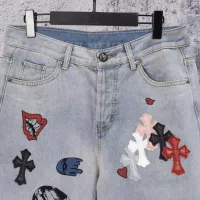 Cheap Chrome Hearts Jeans For Men #1384176 Replica Wholesale [$64.00 USD] [ITEM#1384176] on Replica Chrome Hearts Jeans