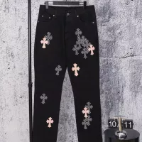 Cheap Chrome Hearts Jeans For Men #1384178 Replica Wholesale [$64.00 USD] [ITEM#1384178] on Replica Chrome Hearts Jeans