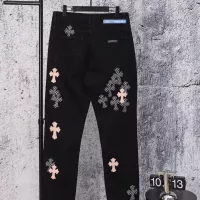 Cheap Chrome Hearts Jeans For Men #1384178 Replica Wholesale [$64.00 USD] [ITEM#1384178] on Replica Chrome Hearts Jeans