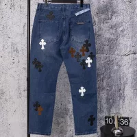 Cheap Chrome Hearts Jeans For Men #1384180 Replica Wholesale [$64.00 USD] [ITEM#1384180] on Replica Chrome Hearts Jeans