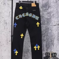 Cheap Chrome Hearts Jeans For Men #1384181 Replica Wholesale [$64.00 USD] [ITEM#1384181] on Replica Chrome Hearts Jeans