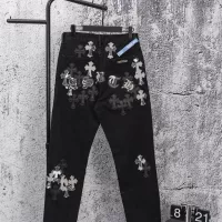 Cheap Chrome Hearts Jeans For Men #1384195 Replica Wholesale [$64.00 USD] [ITEM#1384195] on Replica Chrome Hearts Jeans