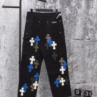 Cheap Chrome Hearts Jeans For Men #1384196 Replica Wholesale [$68.00 USD] [ITEM#1384196] on Replica Chrome Hearts Jeans