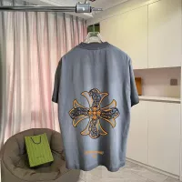 Cheap Chrome Hearts T-Shirts Short Sleeved For Unisex #1384417 Replica Wholesale [$45.00 USD] [ITEM#1384417] on Replica Chrome Hearts T-Shirts