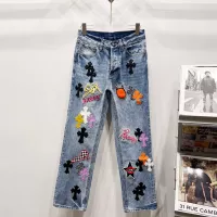 Cheap Chrome Hearts Jeans For Men #1384450 Replica Wholesale [$76.00 USD] [ITEM#1384450] on Replica Chrome Hearts Jeans