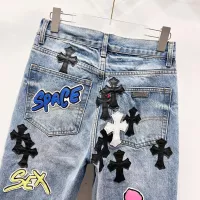 Cheap Chrome Hearts Jeans For Men #1384450 Replica Wholesale [$76.00 USD] [ITEM#1384450] on Replica Chrome Hearts Jeans