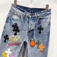Cheap Chrome Hearts Jeans For Men #1384450 Replica Wholesale [$76.00 USD] [ITEM#1384450] on Replica Chrome Hearts Jeans