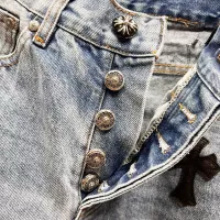 Cheap Chrome Hearts Jeans For Men #1384450 Replica Wholesale [$76.00 USD] [ITEM#1384450] on Replica Chrome Hearts Jeans