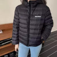 Cheap MIU MIU Down Feather Coat Long Sleeved For Women #1386143 Replica Wholesale [$160.00 USD] [ITEM#1386143] on Replica MIU MIU Down Feather Coat