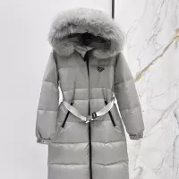 Cheap Prada Down Feather Coat Long Sleeved For Women #1387259 Replica Wholesale [$261.16 USD] [ITEM#1387259] on Replica Prada Down Feather Coat