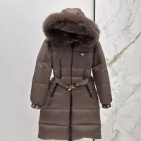 Cheap Prada Down Feather Coat Long Sleeved For Women #1387260 Replica Wholesale [$261.16 USD] [ITEM#1387260] on Replica Prada Down Feather Coat