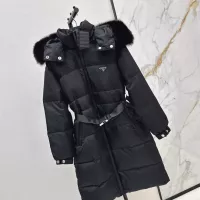 Cheap Prada Down Feather Coat Long Sleeved For Women #1387261 Replica Wholesale [$261.16 USD] [ITEM#1387261] on Replica Prada Down Feather Coat