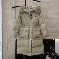 Cheap Prada Down Feather Coat Long Sleeved For Women #1387263 Replica Wholesale [$323.97 USD] [ITEM#1387263] on Replica Prada Down Feather Coat