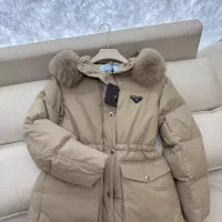 Cheap Prada Down Feather Coat Long Sleeved For Women #1387263 Replica Wholesale [$323.97 USD] [ITEM#1387263] on Replica Prada Down Feather Coat