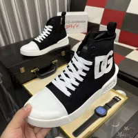 Cheap Dolce &amp; Gabbana D&amp;G High Top Shoes For Men #1387371 Replica Wholesale [$85.00 USD] [ITEM#1387371] on Replica Dolce &amp; Gabbana D&amp;G High Top Shoes