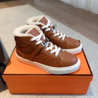 Cheap Hermes High Tops Shoes For Men #1387548 Replica Wholesale [$145.00 USD] [ITEM#1387548] on Replica Hermes High Tops Shoes