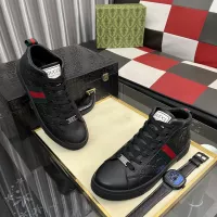 Cheap Gucci High Tops Shoes For Men #1387724 Replica Wholesale [$88.00 USD] [ITEM#1387724] on Replica Gucci High Tops Shoes