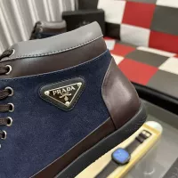 Cheap Prada High Top Shoes For Men #1387864 Replica Wholesale [$88.00 USD] [ITEM#1387864] on Replica Prada High Top Shoes