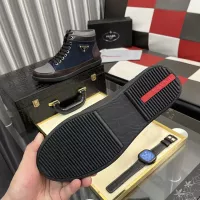 Cheap Prada High Top Shoes For Men #1387864 Replica Wholesale [$88.00 USD] [ITEM#1387864] on Replica Prada High Top Shoes