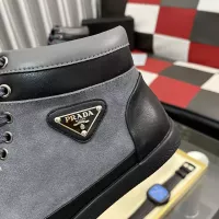 Cheap Prada High Top Shoes For Men #1387865 Replica Wholesale [$88.00 USD] [ITEM#1387865] on Replica Prada High Top Shoes