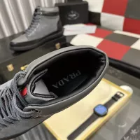 Cheap Prada High Top Shoes For Men #1387865 Replica Wholesale [$88.00 USD] [ITEM#1387865] on Replica Prada High Top Shoes
