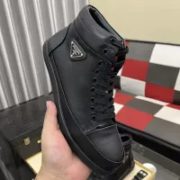 Cheap Prada High Top Shoes For Men #1387866 Replica Wholesale [$88.00 USD] [ITEM#1387866] on Replica Prada High Top Shoes
