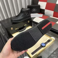 Cheap Prada High Top Shoes For Men #1387866 Replica Wholesale [$88.00 USD] [ITEM#1387866] on Replica Prada High Top Shoes